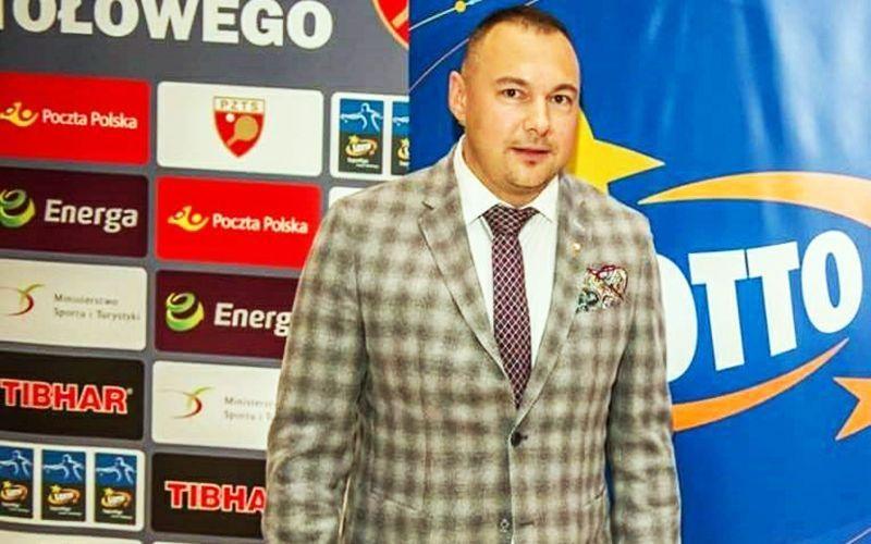 Jarosławianin Kamil Dziukiewicz został nowym wiceprezesem ds. organizacyjnych Polskiego Związku Tenisa Stołowego.<br/>fot.ze zbiorów własnych