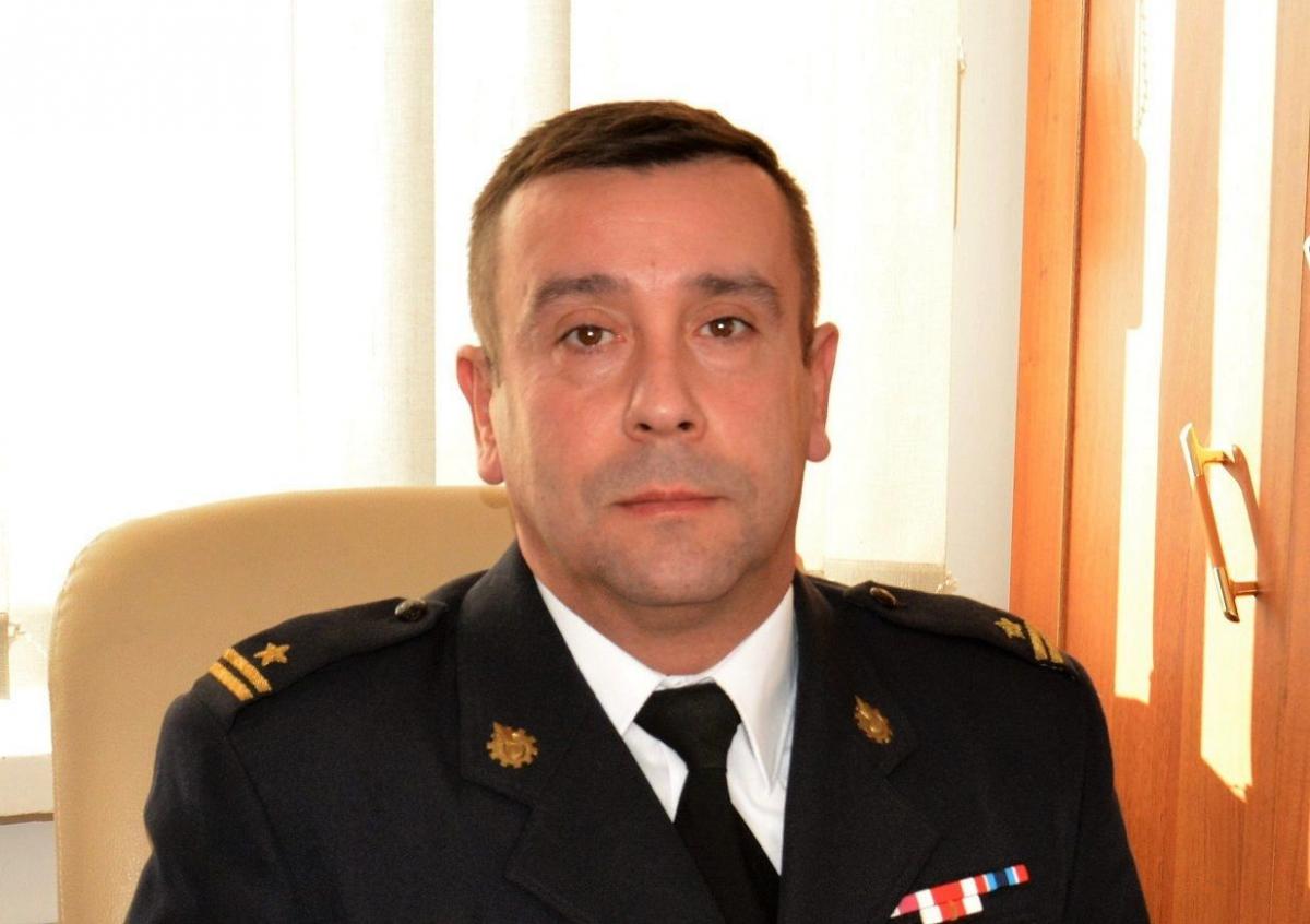 Nowy komendant powiatowy PSP w Lubaczowie młodszy brygadier Janusz Jabłoński.<br/>fot.Komenda Powiatowa PSP Lubaczów