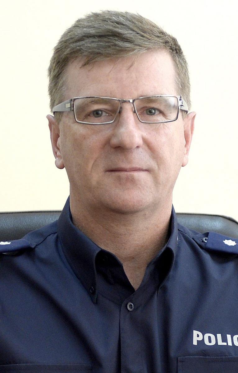 Młodszy inspektor Mariusz Rabka na razie jest pełniącym obowiązki komendanta.<br/>fot.zbiory własne
