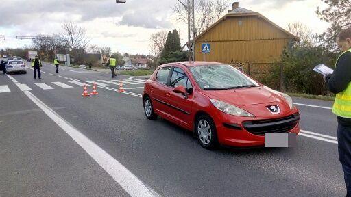 Za kierownicą peugeota siedziała 29-latka, mieszkanka powiatu jarosławskiego<br/>fot.KPP Przeworsk