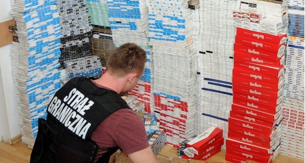 Towar zabezpieczony w ciągu 2 dni przez funkcjonariuszy z PSG w Korczowej.<br/>fot.serwis BiOSG