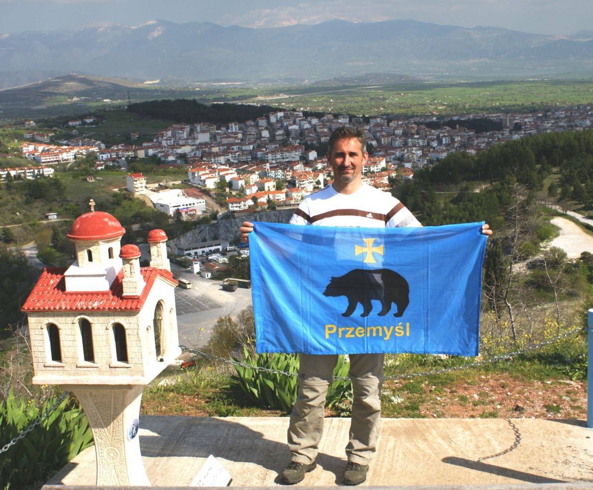 Doktor Adam Warecki promował Przemyśl m.in. w Grecji. W mieście Kozani (Macedonia Zachodnia) i jego okolicach także fotografował motyle.<br/>fot.ze zbiorów Adama Wareckiego