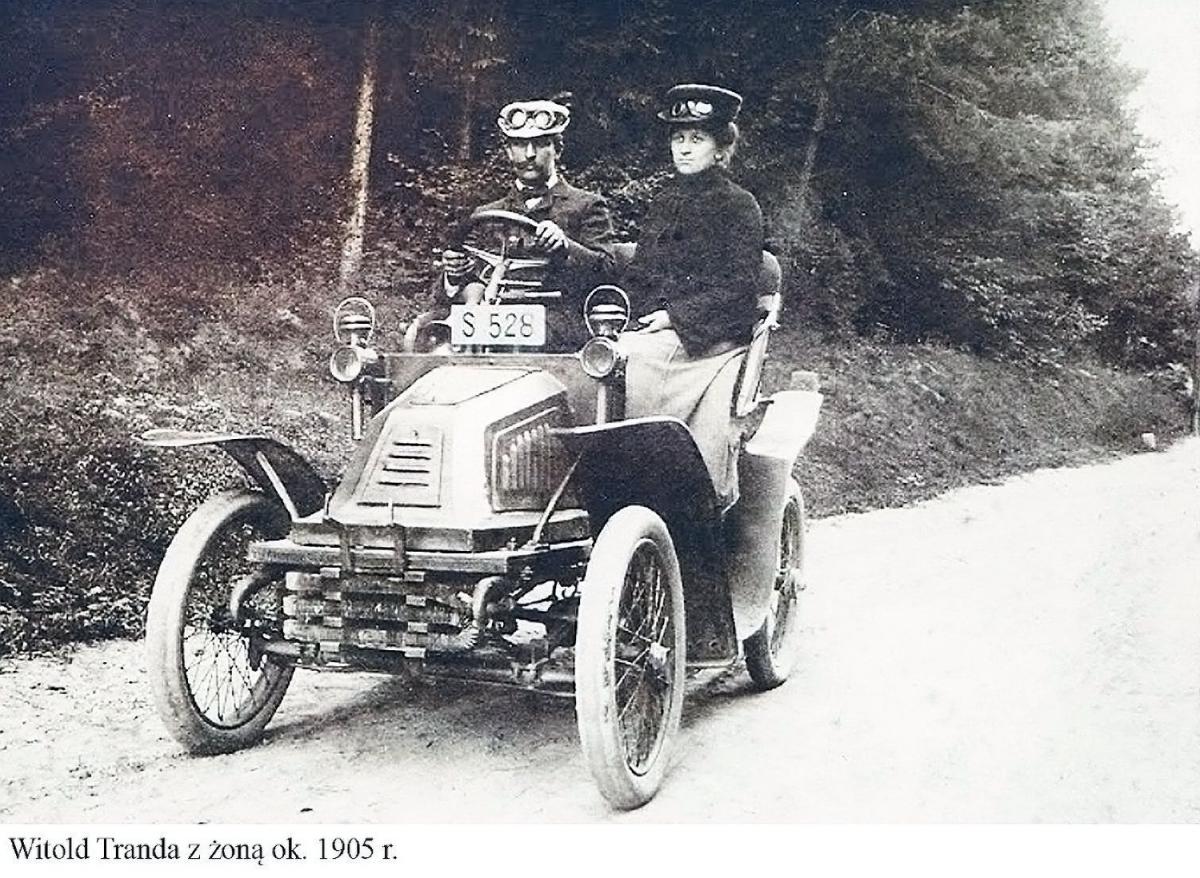 Witold Tranda z żoną około 1905 r.