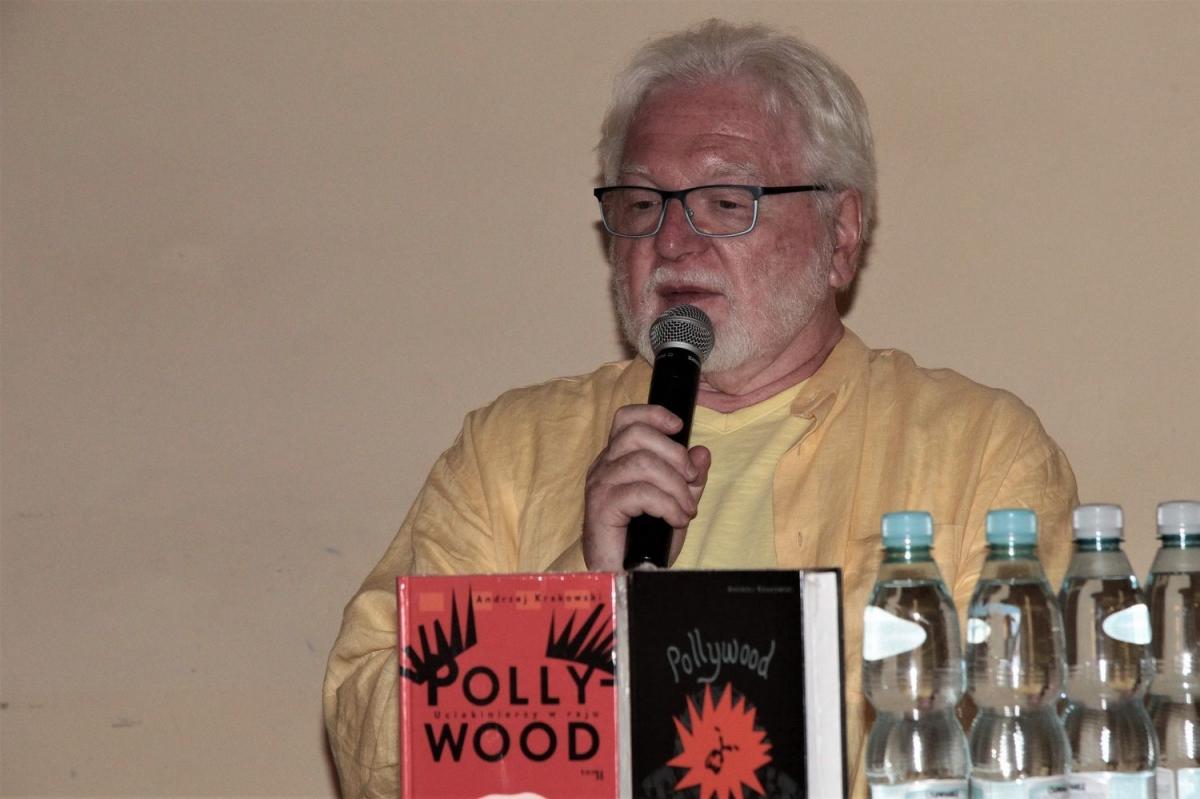 Andrzej Krakowski przyjechał do Jarosławia m.in. po to, by pokazać udział Polaków w powstawaniu światowej stolicy kina.<br/>fot.Roman Kijanka