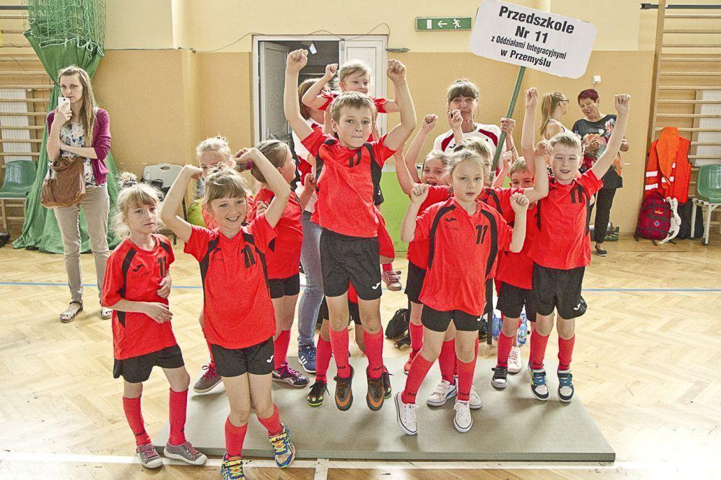 Drużyna z przedszkola nr 11.<br/>fot.Jacek Szwic