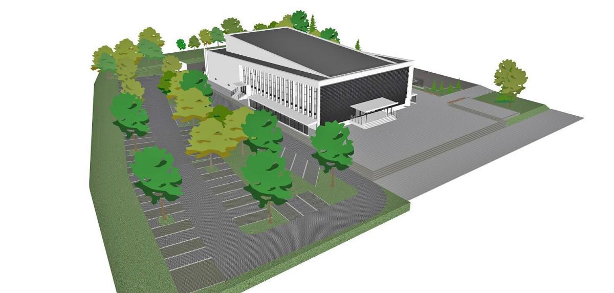  Tak w przyszłości ma wyglądać Miejski Ośrodek Kultury oraz jego otoczenie (wizualizacja).<br/>fot.UM Przeworsk