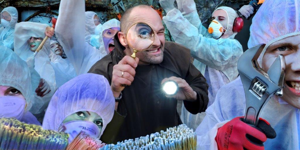 Dominik Strzelec wraz z ekipą <i>Usterki</i> sprawdza umiejętności przemyskich fachowców.<br/>fot.Materiały Promocyjne \