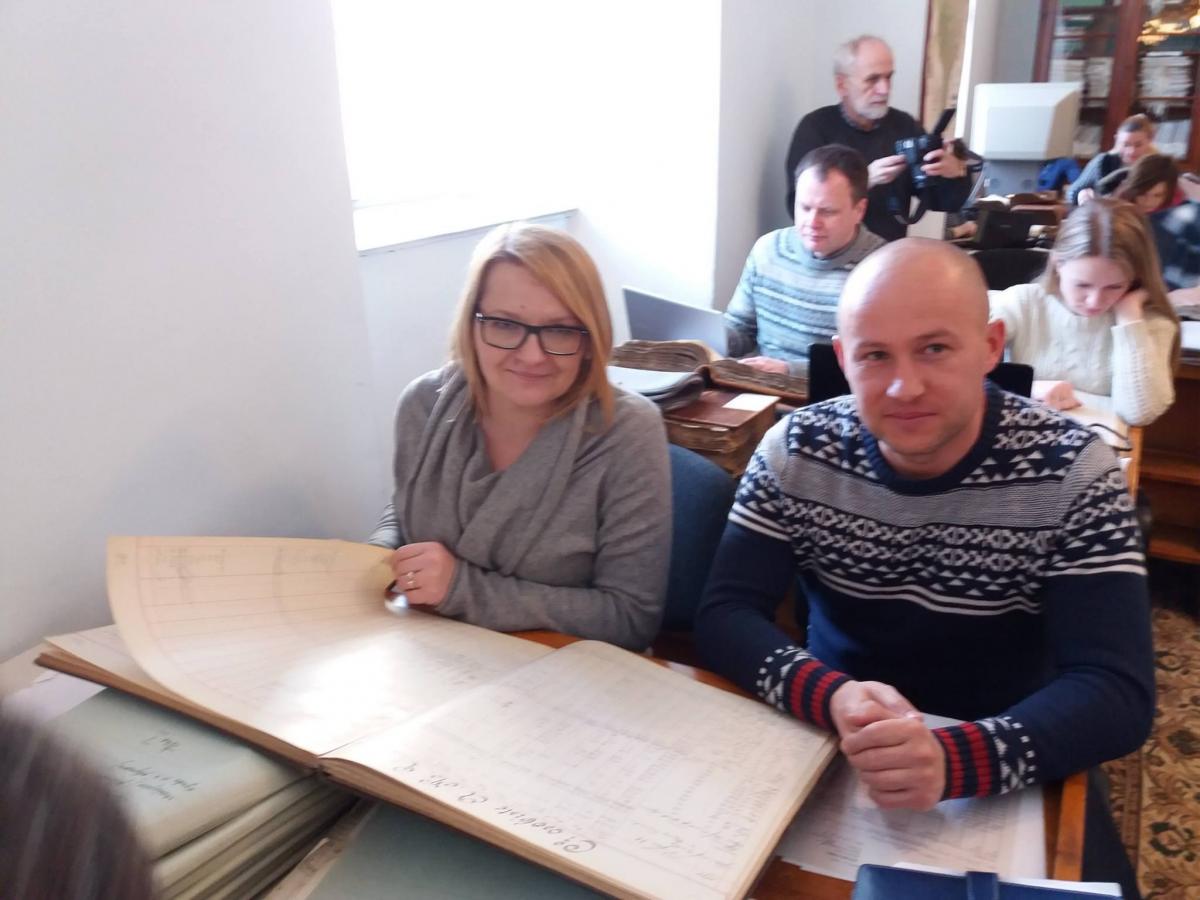 Dyrektor Muzeum w Przeworsku Tomasz Syk oraz kustosz Małgorzata Wołoszyn odwiedzili Centralne Państwowe Archiwum Historyczne Ukrainy we Lwowie.<br/>fot.Muzeum w Przeworsku