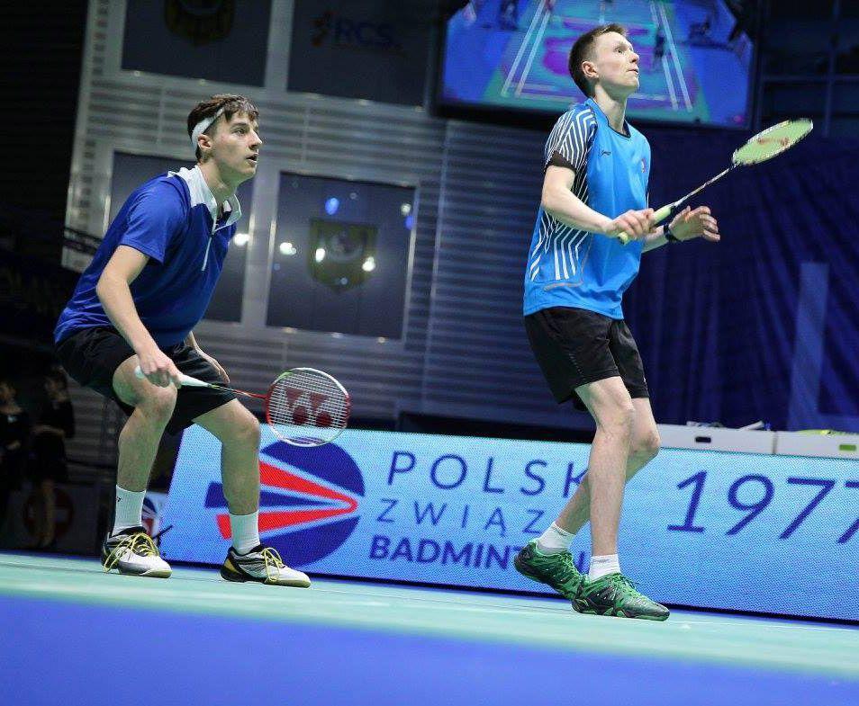 Deblowi wicemistrzowie Polski U-17 Patryk Kordek (z lewej) i Łukasz Cimosz.<br/>fot.www.pzbad.pl