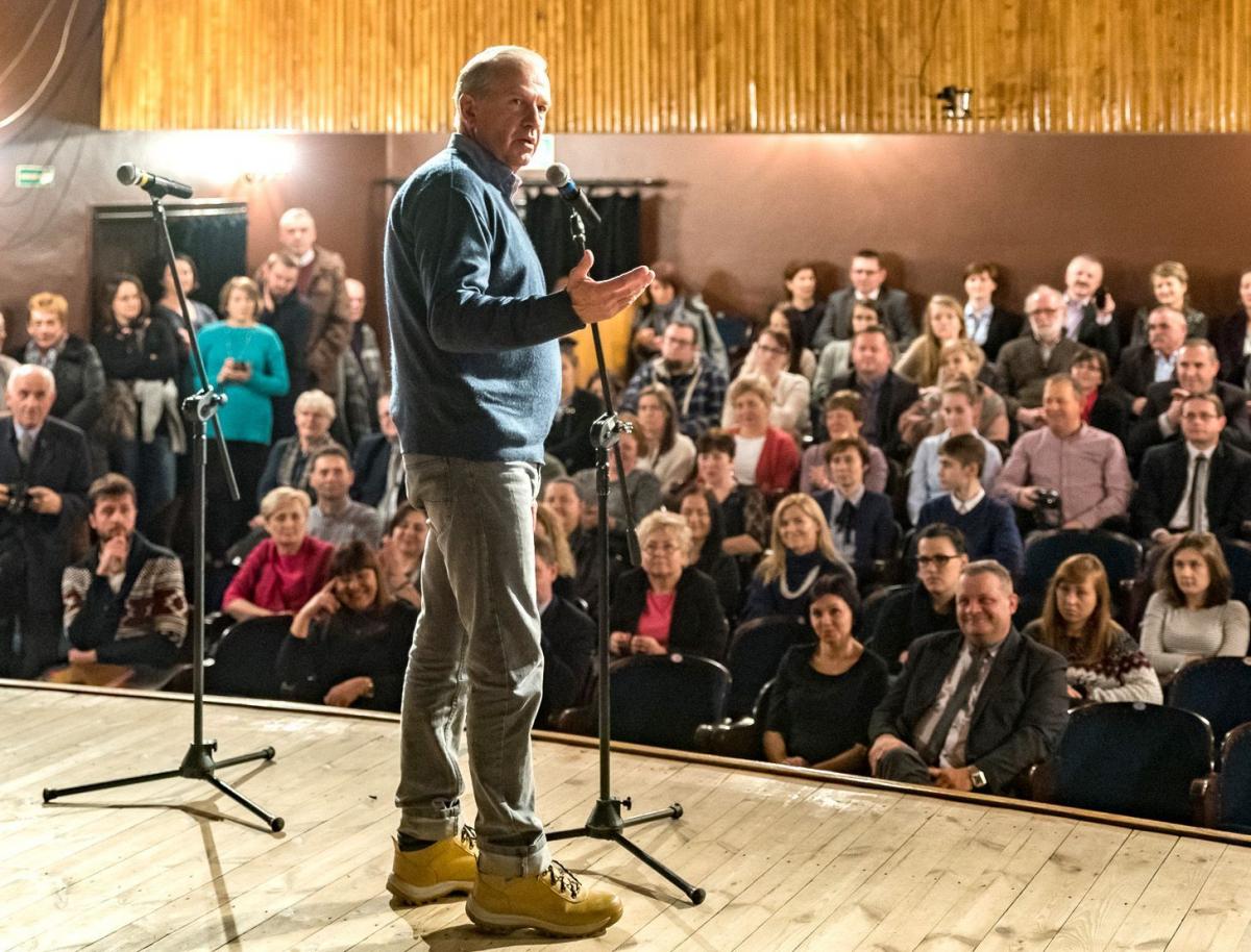 W jury 38. Biesiady Teatralnej w Horyńcu-Zdroju zasiadali: Józefa Zając – przewodnicząca oraz Tomasz Stockinger (na zdjęciu), Łukasz Drewniak i Henryk Hryniewicki.<br/>fot.Tomasz Mielnik