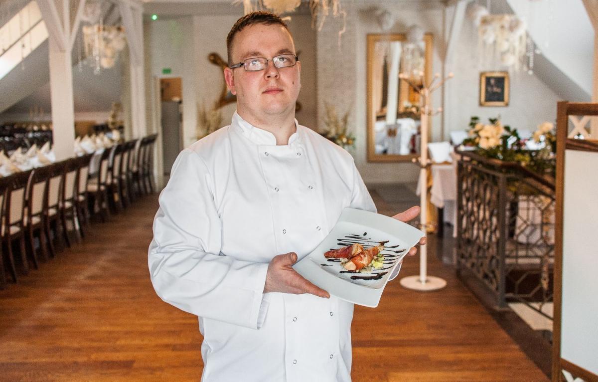 Bartłomiej Fuksa, szef kuchni restauracji Murowankafot.Marcin Łabuda