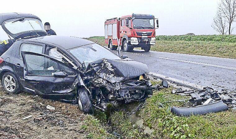 9 listopada 48-letni kierowca peugeota był sprawcą zdarzenia w Sieteszy. <br/>fot.KPP Przeworsk