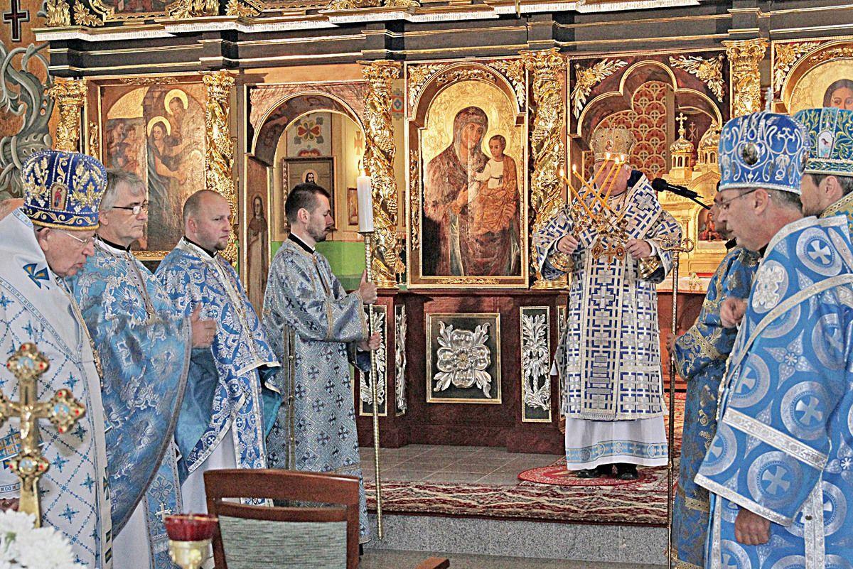 W pielgrzymkowym nabożeństwie wzięli udział najważniejsi hierarchowie obrządku wschodniego Kościoła katolickiego z Polski i Słowacji.<br/>fot.Roman Kijanka