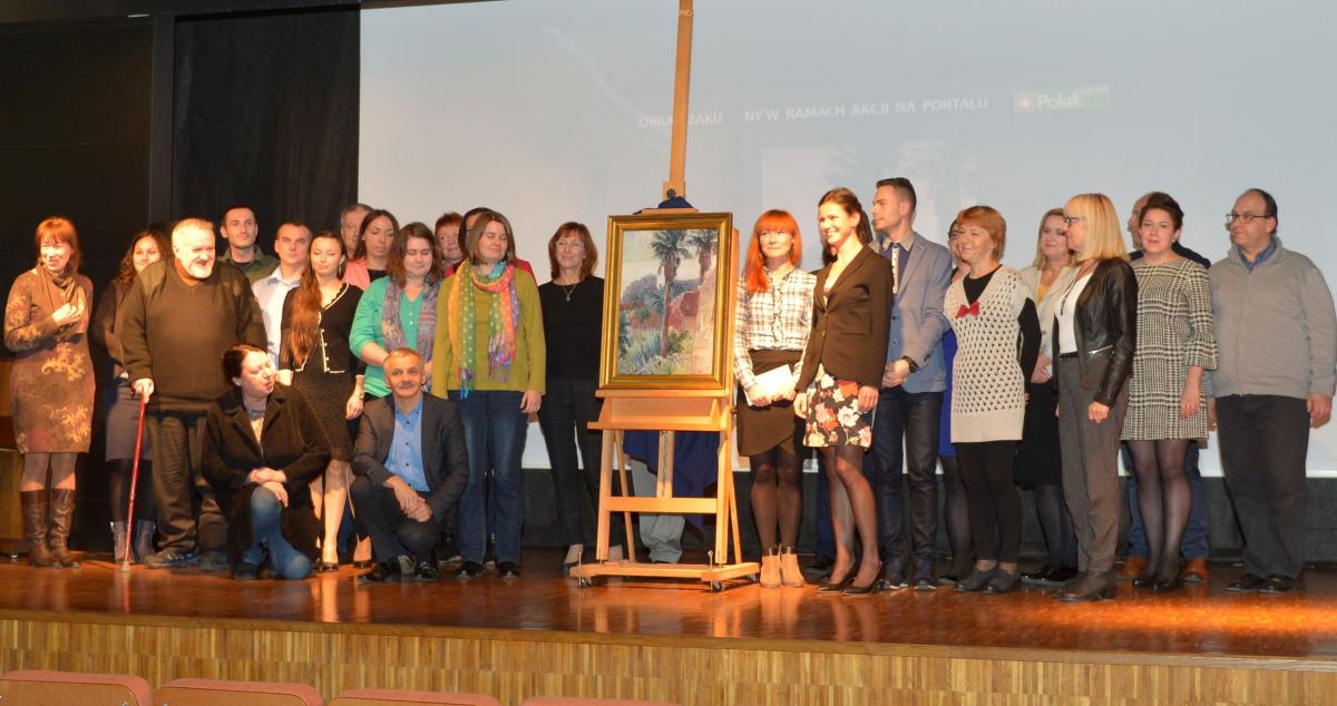 W czwartek obraz Mariana Strońskiego został pokazany w Muzeum Narodowym Ziemi Przemyskiej. Każda z osób, która wsparła zakup otrzymała specjalne podziękowanie od dyrektora Jana Jarosza. Niektóre przyszły do placówki na prezentację.<br/>fot.zbiory własne