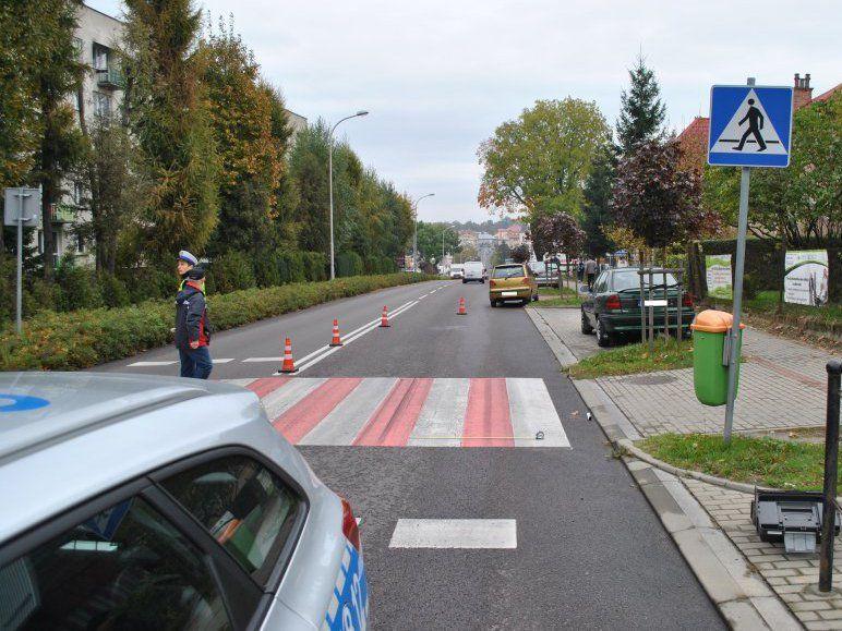 Do potrącenia kobiety doszło na oznakowanym przejściu dla pieszych.<br/>fot.www.podkarpacka.policja.gov.pl