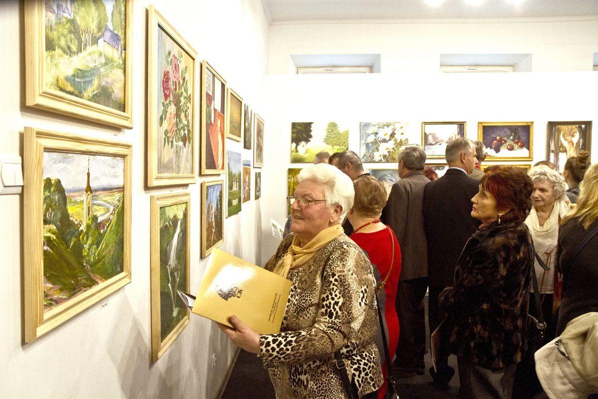 Otwarcie wystawy pokonkursowej czynnej w „Galerii 12”.<br/>fot.Jacek Szwic