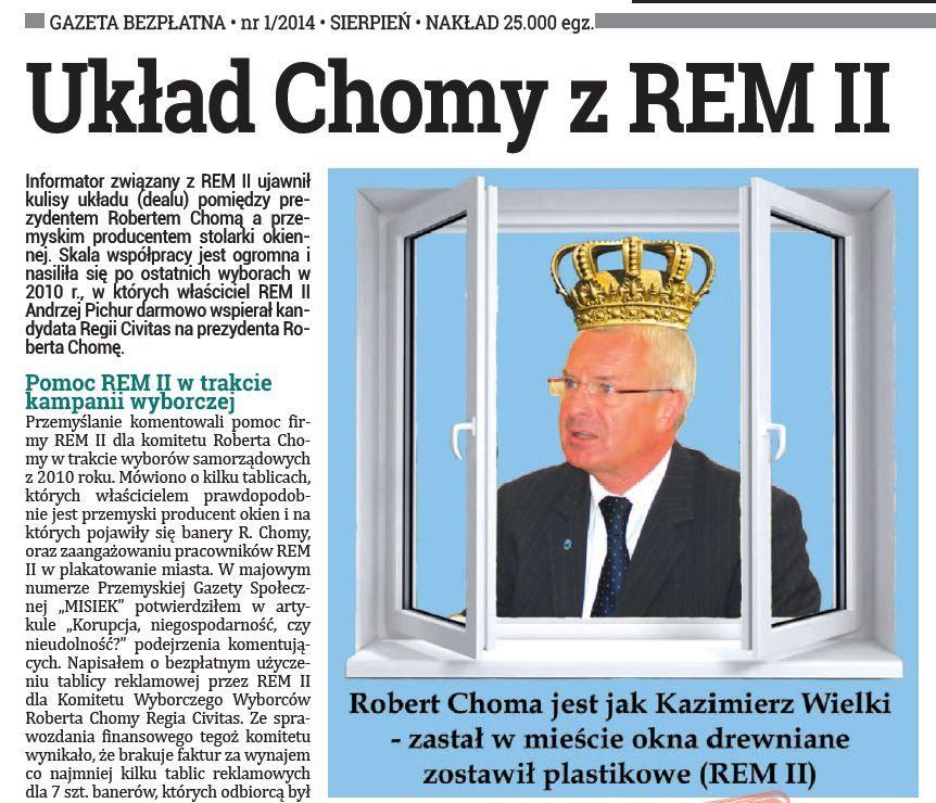 Okładka Przemyskiego Telegrafu ze spornym materiałem.<br/>fot.ze zbiorów własnych
