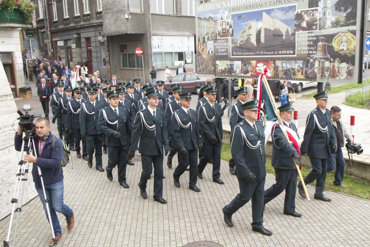 Przemarsz przez miasto.<br/>fot.Jacek Szwic