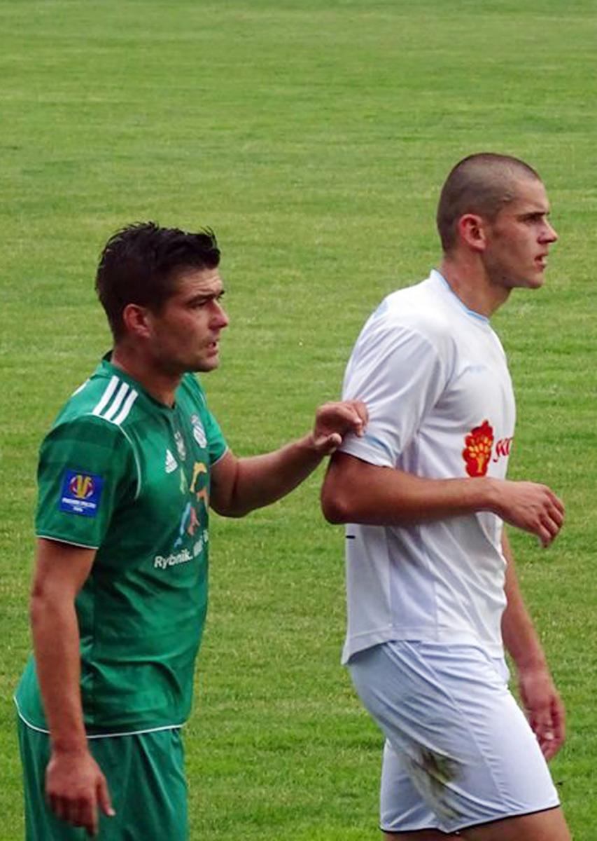Paweł Hass (z prawej) był ojcem wygranej JKS w Krakowie.<br/>fot.Dominik Budzowski