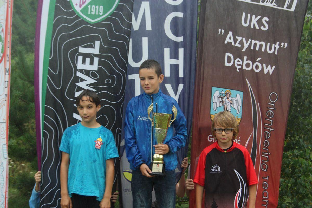 Wojciech Kruk uplasował się na 3. miejscu w zawodach Grand Prix Pomorza w kategorii dla dzieci do lat 10.<br/>fot.Azymut Dębów 