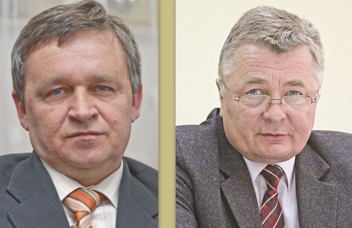 Prezes Sądu Okręgowego w Przemyślu Marek Zawadzki (po lewej) potwierdził, że sprawa będzie ponownie rozpoznawana. Prowadzić ją będzie nowy sędzia. <br/>fot.zbiory własne