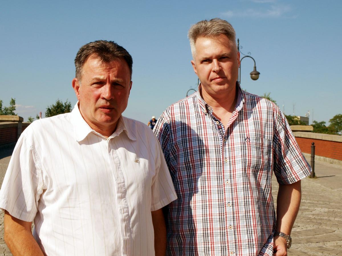 Prezes SRS Czuwaju Kazimierz Wiśniowski (z lewej) i wiceprezes Paweł Bolechowski są optymistycznie nastawieni do przyszłego sezonu.<br/>fot.Mariusz Godos
