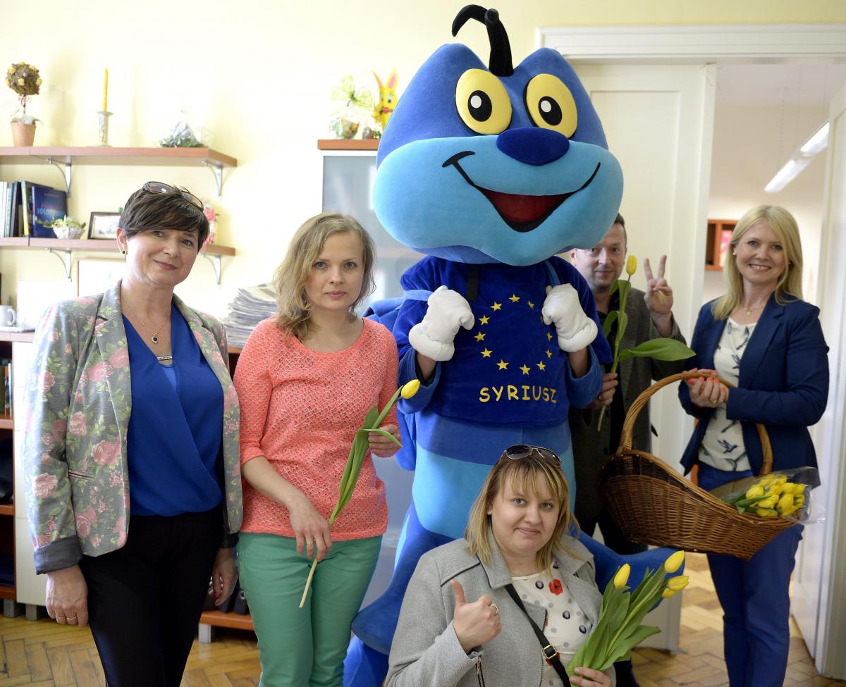 Organizatorzy happeningu podczas wizyty w naszej redakcji.<br/>fot.ze zbiorów własnych