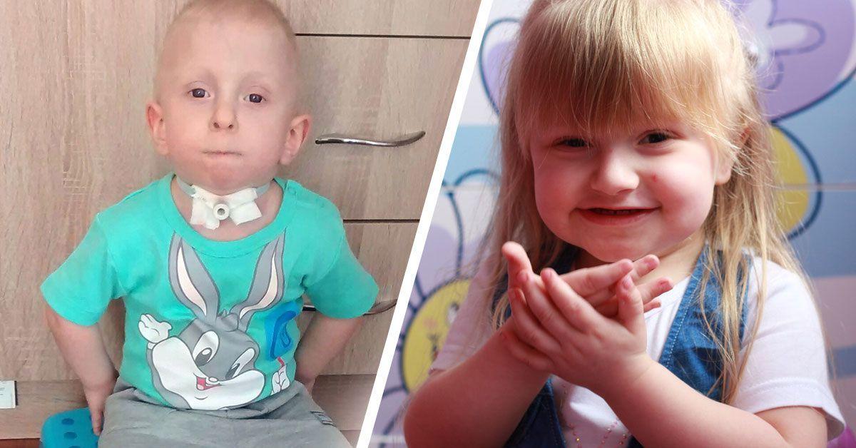 2-letni Krzyś Nowak z Palikówki koło Rzeszowa i 4-letnia Milenka Gulczyńska ze Starego Lublińca pod Cieszanowem.<br/>fot.Justyna Zając