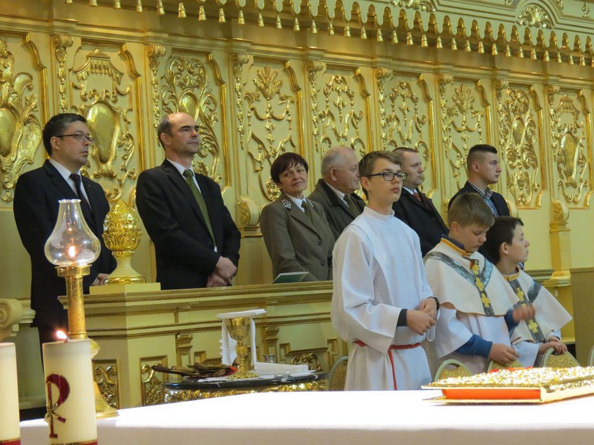 Leśnicy z Podkarpacia wspólnie modlili się w bBazylice pw. Ducha Świętego.<br/>fot.Barbara Chmura