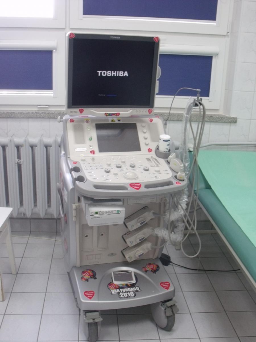 Aparat USG Aplio MX firmy Toshiba to kolejny dar od WOŚP dla przemyskiego szpitala na Monte Cassino.<br/>fot.ze zbiorów Wojewódzkiego Szpitala im. św. Ojca Pio w Przemyślu