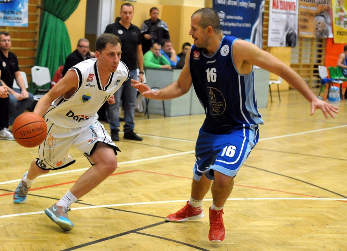 Bartosz Bal (z lewej) zdobył w Kołobrzegu aż 27 punktów.<br/>fot.Łukasz Delmanowicz