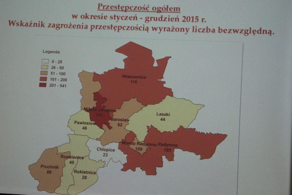 Tak rozkładały się ubiegłoroczne przestępstwa.<br/>fot.Roman Kijanka