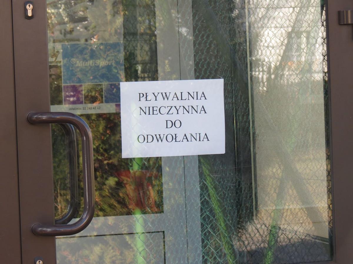 Obecnie na pływalni prowadzone są działania naprawcze.<br/>fot.Barbara Chmura