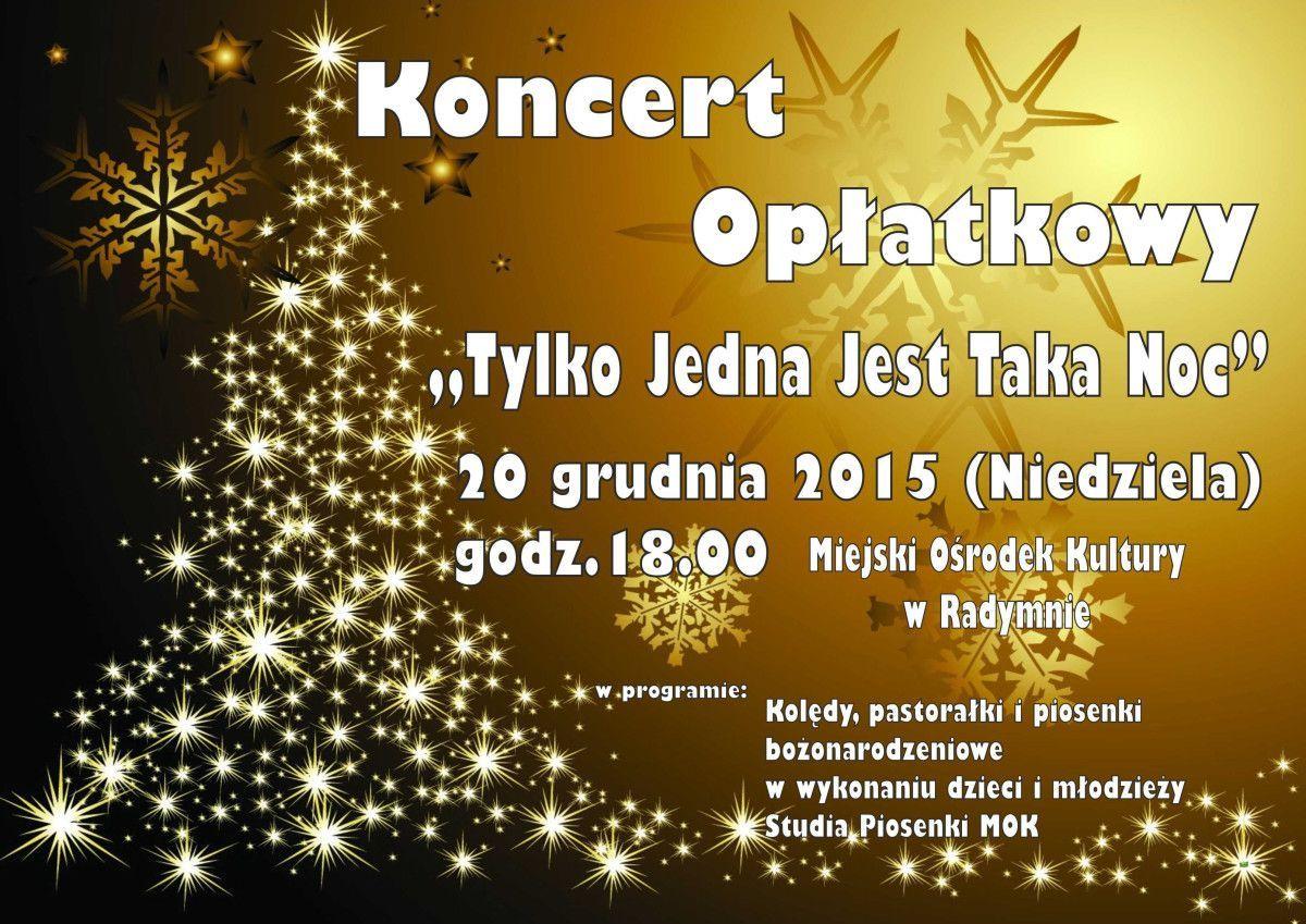 Oficjalny plakat koncertu.<br/>fot.UM Radymno