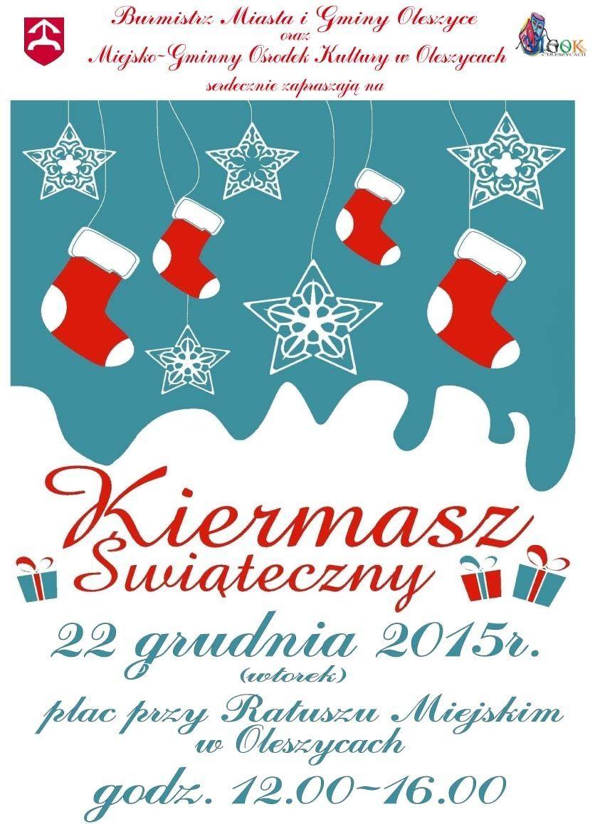 Oficjalny plakat kiermaszu.<br/>fot.UMiG Oleszyce