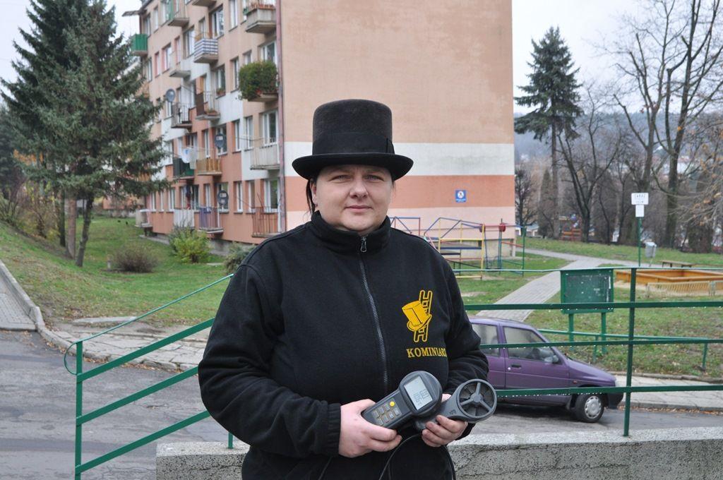 - Właściwa wentylacja to podstawa - mówi mistrz kominiarski Bogusława Leszczawska.<br/>fot.Paweł Bugira