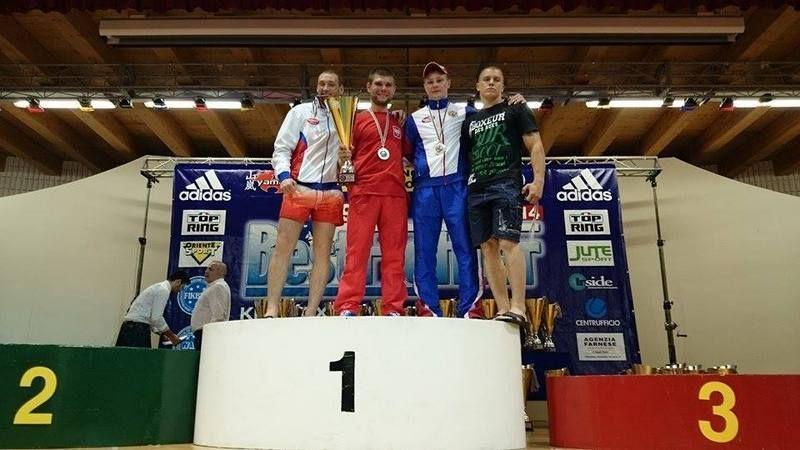 Zawodnicy jarosławskiego klubu podczas zawodów. <br/>fot.Klub Sportów Walki 