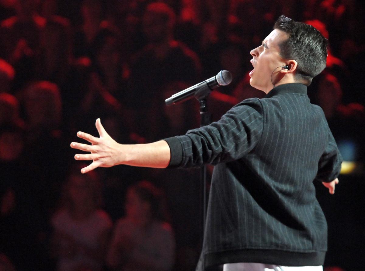 Krzysztof Iwaneczko ma szansę na wygraną w „The Voice of Poland”.<br/>fot.Łukasz Delmanowicz
