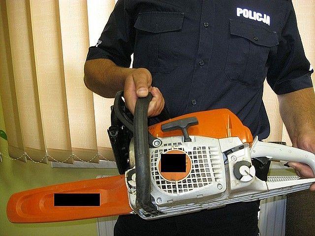 Wartość skradzionej pilarki jej właściciel wycenił na 790 zł.<br/>fot.KPP Jarosław