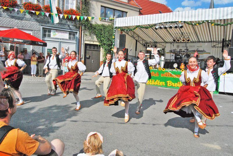 Zespół Powiatowego Ogniska Baletowego na występach w Niemczech.