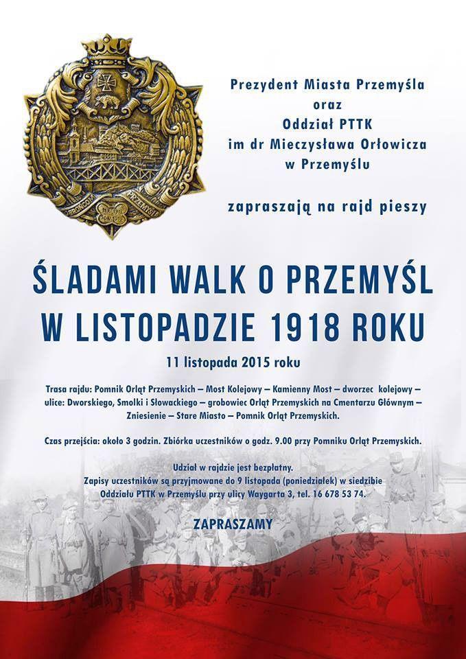 Oficjalny plakat rajdu pieszego, organizowanego przez przemyski oddział PTTK.<br/>fot.PTTK Przemyśl