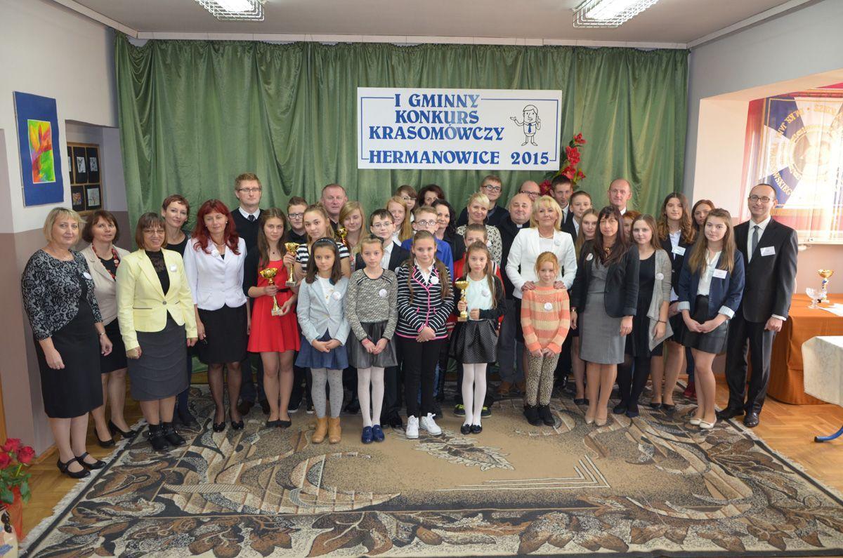 I Gminny Konkurs Krasomówczy był niemałym wydarzeniem w SP w Hermanowicach.