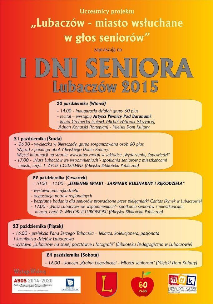 Oficjalny plakat czterodniowej imprezy.<br/>fot.UM Lubaczów