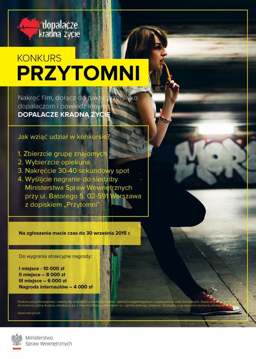 Ministerstwo Spraw Wewnętrznych. Na autorów najciekawszych filmików czekają atrakcyjne nagrody.