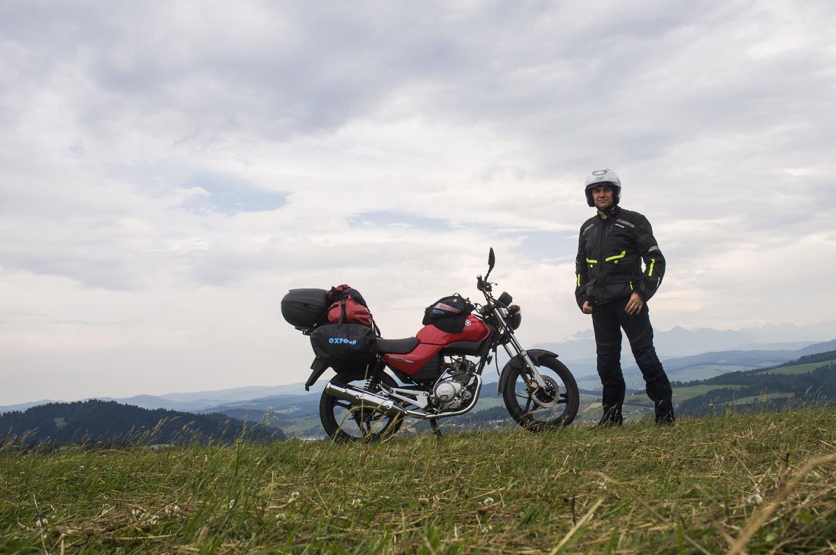 Motocyklowa wyprawa wokół granic Polski zakończyła się sukcesem. Teraz Grzegorz Karnas robi plany na przyszłoroczne wakacje.<br/>fot.Grzegorz Karnas