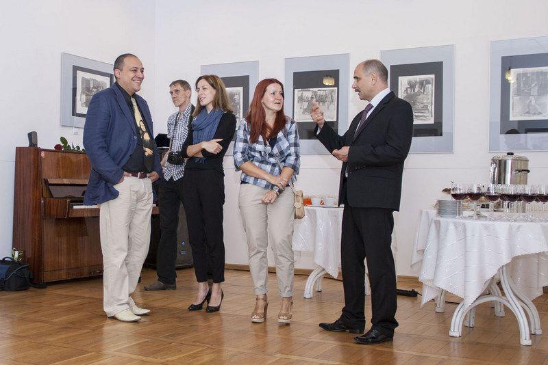 Wernisaż wystawy w Miejskim Domu Kultury w Lubaczowie.