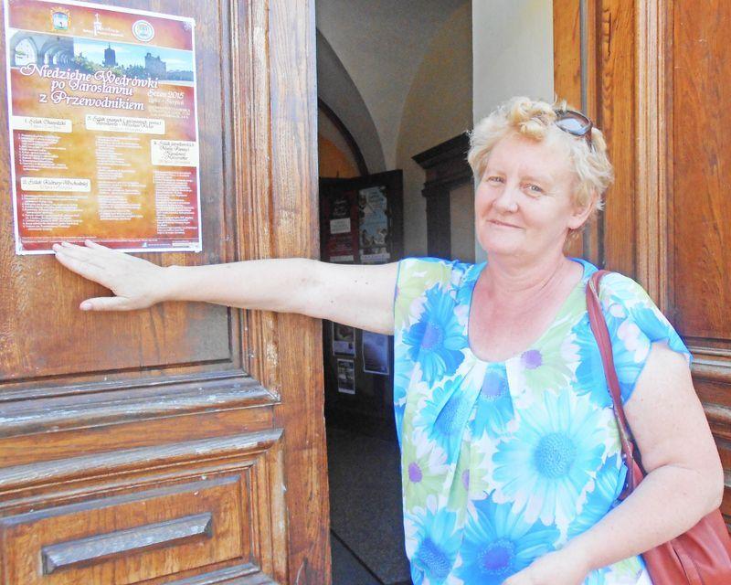 Wiceprezes Jarosławskiego Stowarzyszenia Przewodników Turystycznych i Pilotów Wycieczek Zdzisława Bachanek zachęca do wspólnych wędrówek.<br/>fot.Bogusława Pajda