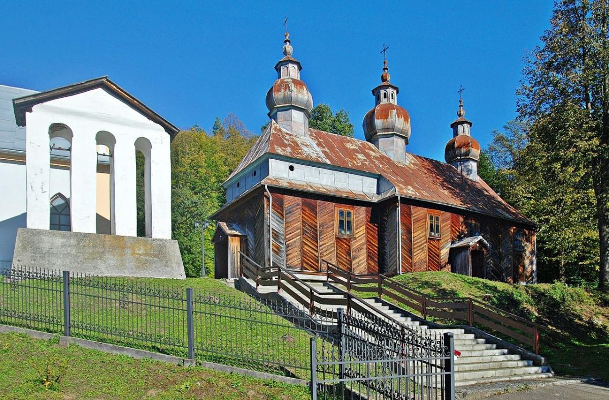 180-letnia cerkiew św. Paraskewy w Lipie, w gminie Bircza.<br/>fot.www.wikipedia.pl