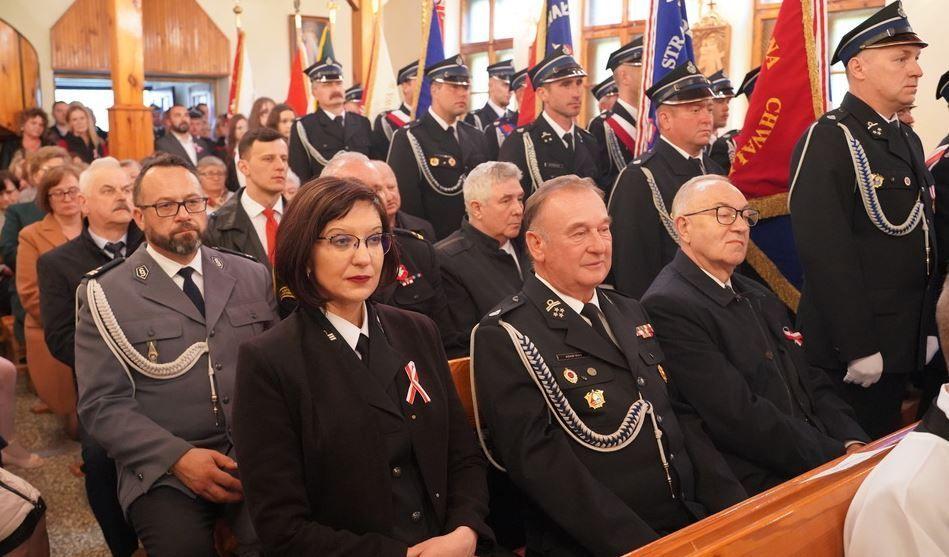 Podczas mszy św. w kaplicy w Czerwonej Woli wypraszano o błogosławieństwo i zdrowie dla strażaków i ich rodzin.<br/>fot.UMiG Sieniawa