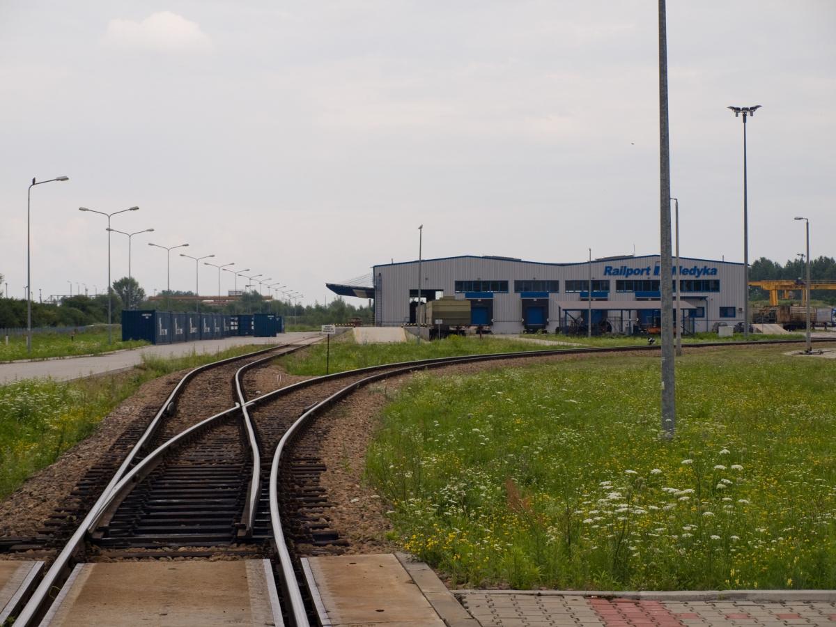 Cały kolejowy teren w Medyce ma wszelkie predyspozycje, aby powstał tam port przeładunkowy ukraińskiego zboża.<br/>fot.www.wikipedia.pl